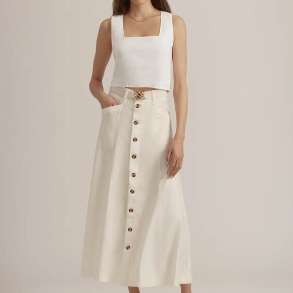 The Lila Skirt ~ Gardenia - Picture 1 of 10